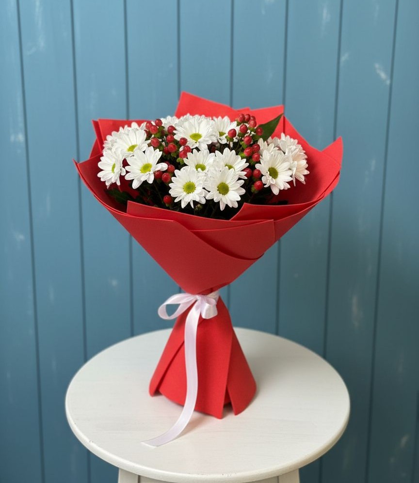 Букет цветов из: Хризантемы в Горки-2