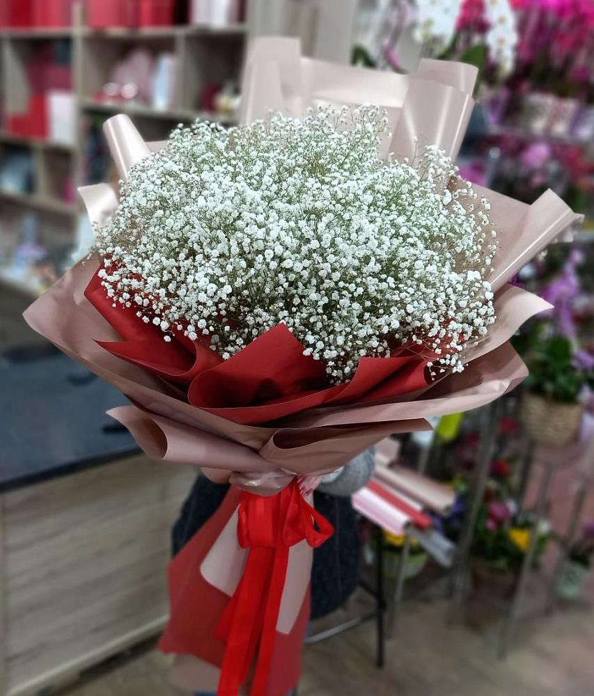 Букет Белые хлопья в Горки-2 Букет цветов из: Гипсофила в Горки-2