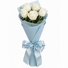 Букет 5 Белых роз Проуд в Горки-2