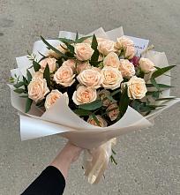 Букет Кремовые розы Латте в Горки-2