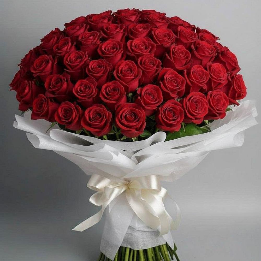 Букет 101 Красная роза Блэк Мэджик в Горки-2
