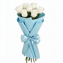 Букет 7 белых роз Проуд в Горки-2