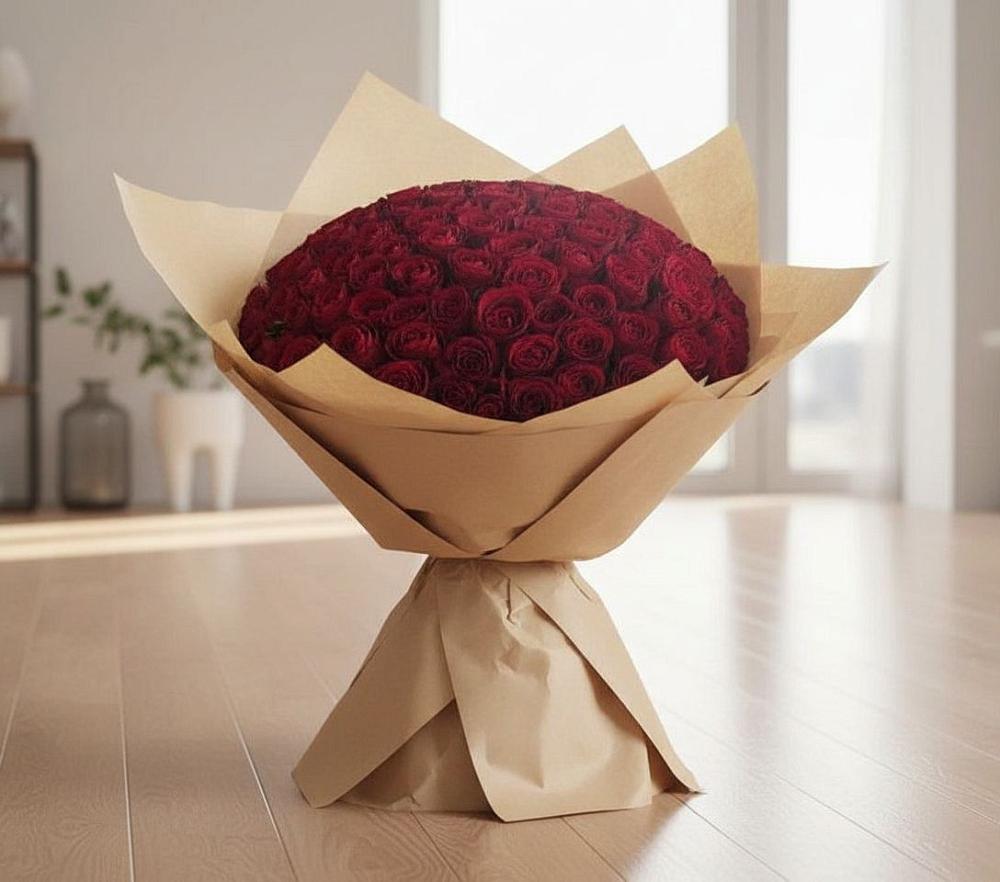 Букет 101 Красная роза в Горки-2