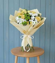 Букет цветов из:  Хризантемы и Розы #REPLACE_PRED# Горки-2