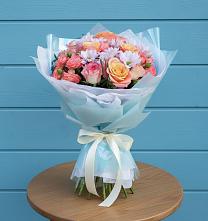 Букет цветов из:  Хризантемы и Розы в Горки-2