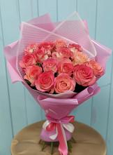 Букет 15 Розовых роз Равель #REPLACE_PRED# Горки-2