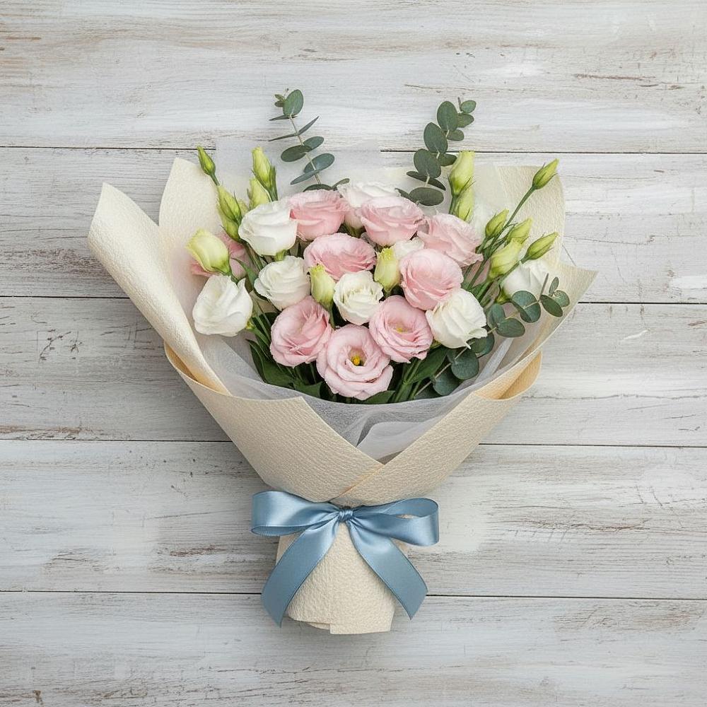 Букет цветов из: Лизиантусы в Горки-2